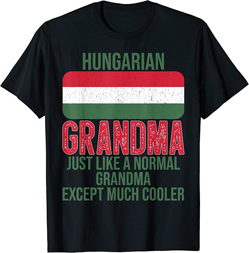 Vintage Hungarian Grandma Hungary Flag for Mother’s Day T-Shirt