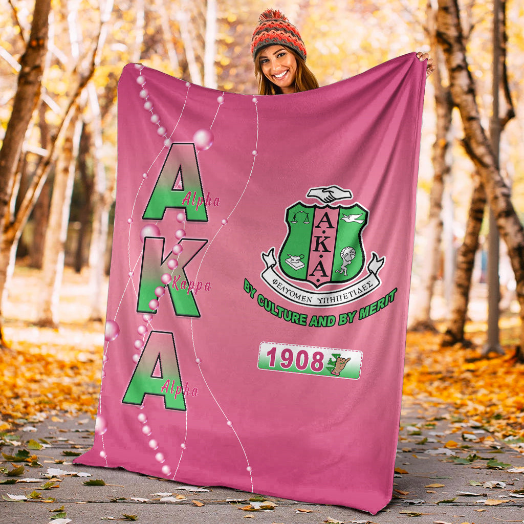 Alpha Kappa Alpha Premium Blanket Pretty Girls With Pearl Ver.01 Lt13