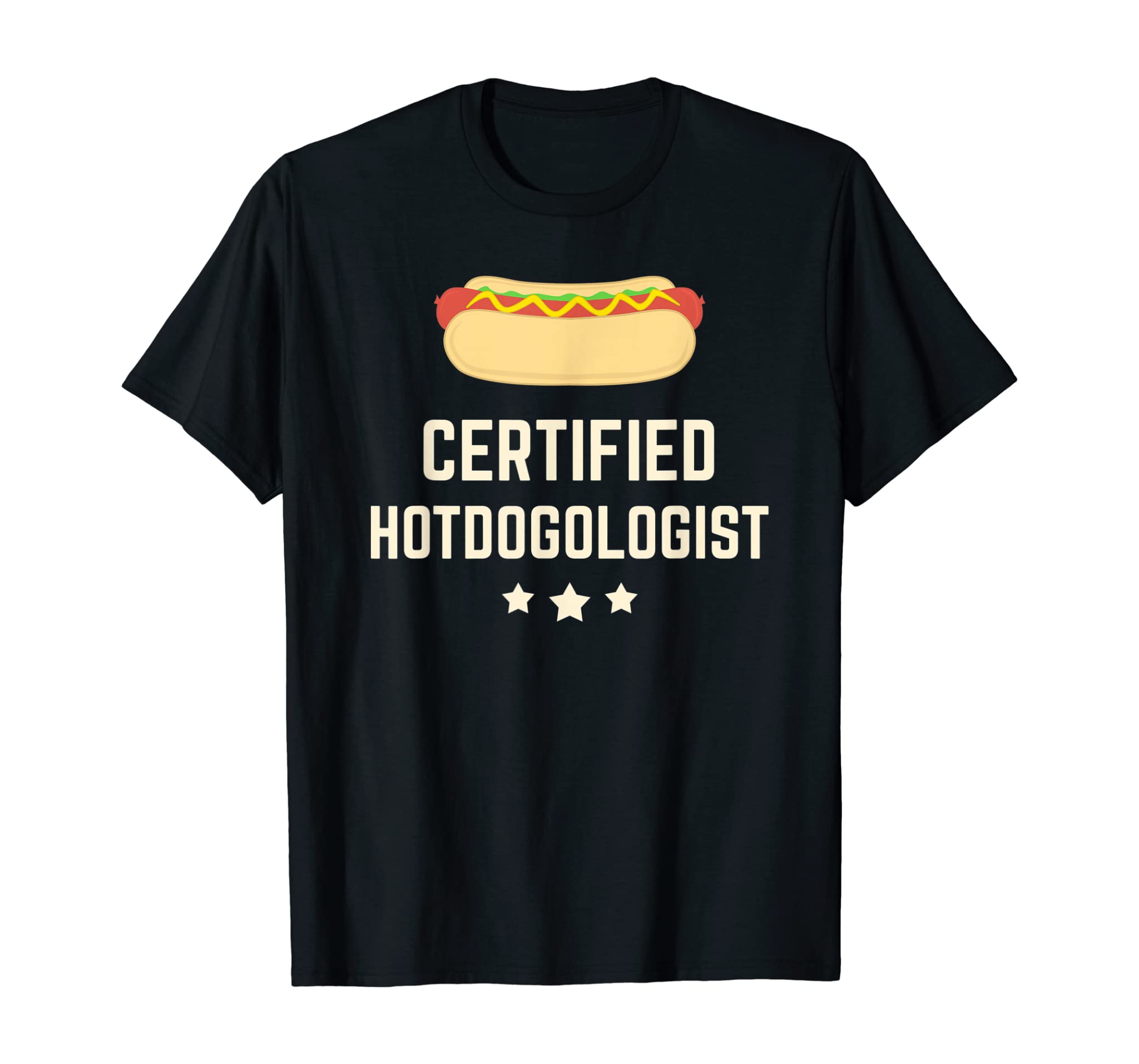 Certified Hotdogolist Hot Dog Gift Tee