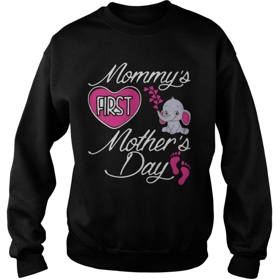 Mommy’s first mother’s day elephants Sweatshirt