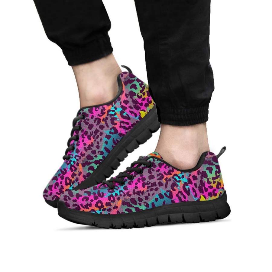 Colorful Leopard Men’s Sneakers