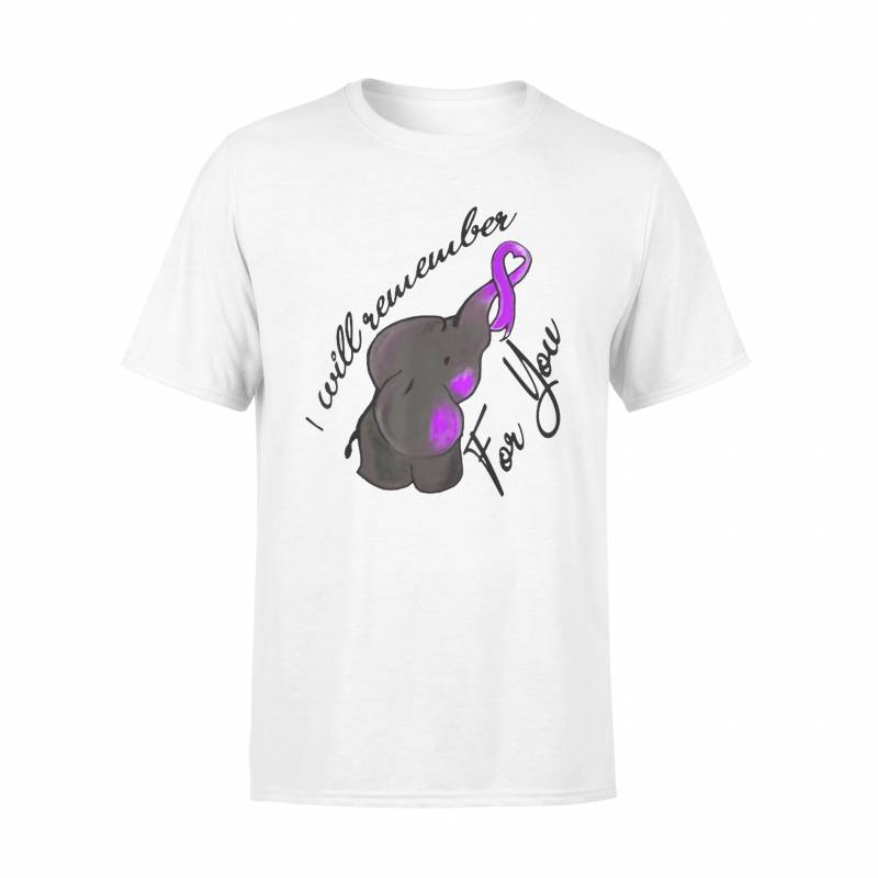 I Will Remember For You T-Shirt End Alzheimer’s Elephant – Standard T-shirt