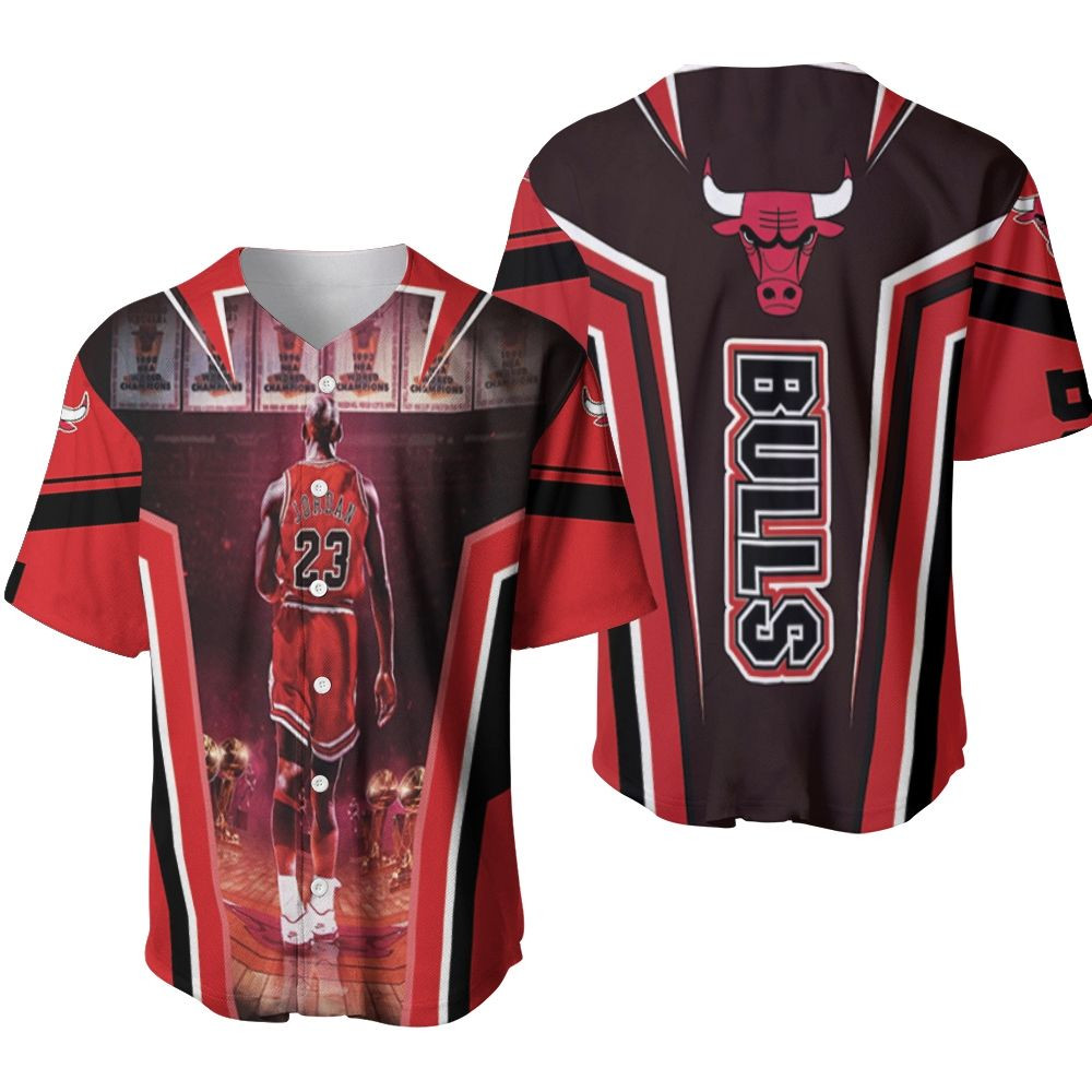 Chicago Bulls Michael Jordan NBA Baseball Jersey