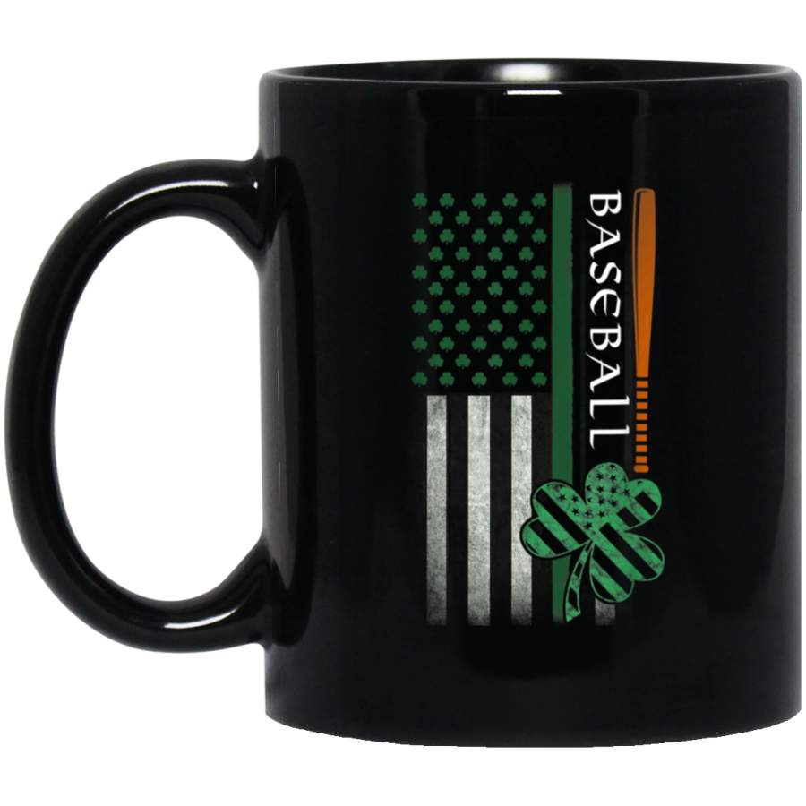 Irish American Flag Vintage Baseball Flag St Patricks Day Mug