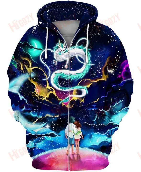 Hoodie Spirited Away, Hoodie Dragon Spirited Away, Hoodie Spirited Away Chihiro And Haku, Chihiro And Haku Classic Hoodie,Studio Ghibli 3D Hoodies Clothing Store Zip Up Hoodies Cute Hoodies, Studio Ghibli Hoodies And Sweatshirts Onlytee