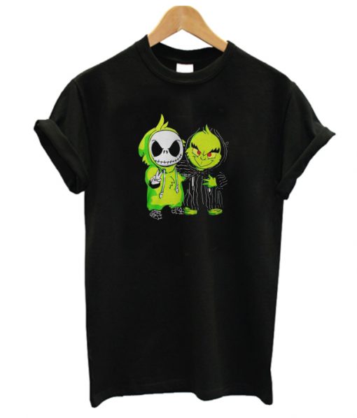 Baby Jack Skellington and Grinch RS T-shirt