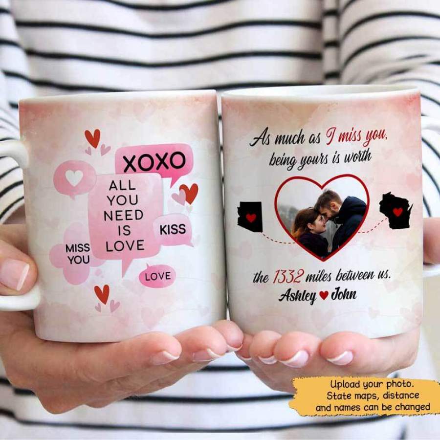 Long Distance Photo Personalized AOP Mug