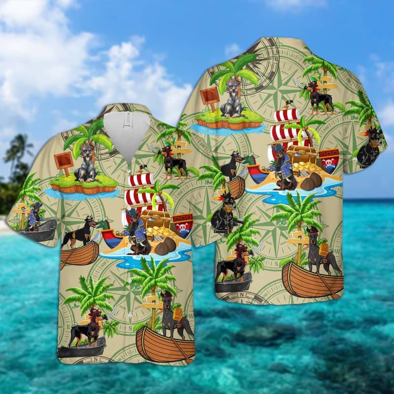 Felacia Doberman Pirates Hawaii Shirt Ha7639