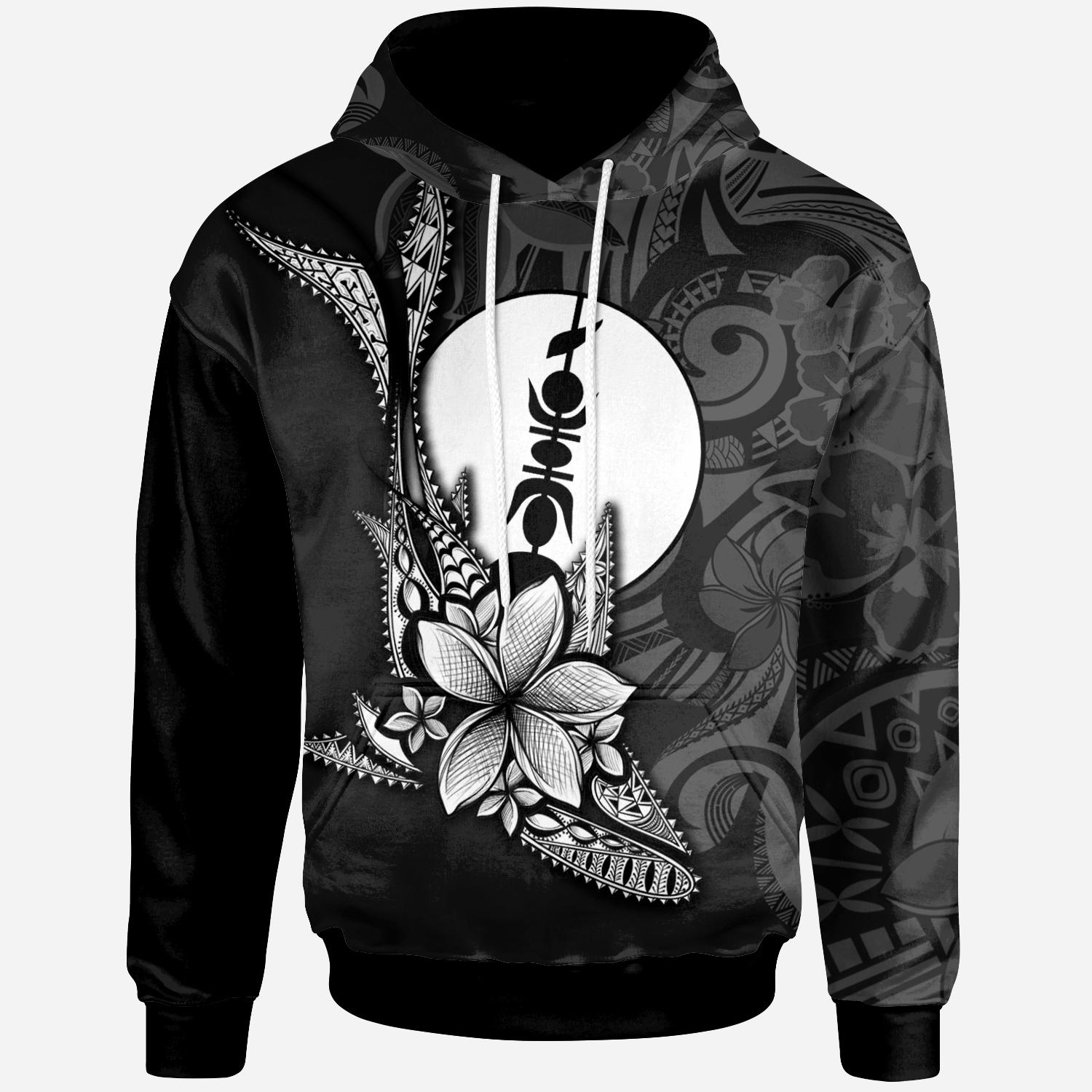 New Caledonia Hoodie – Fish With Plumeria Flowers Style – BN01