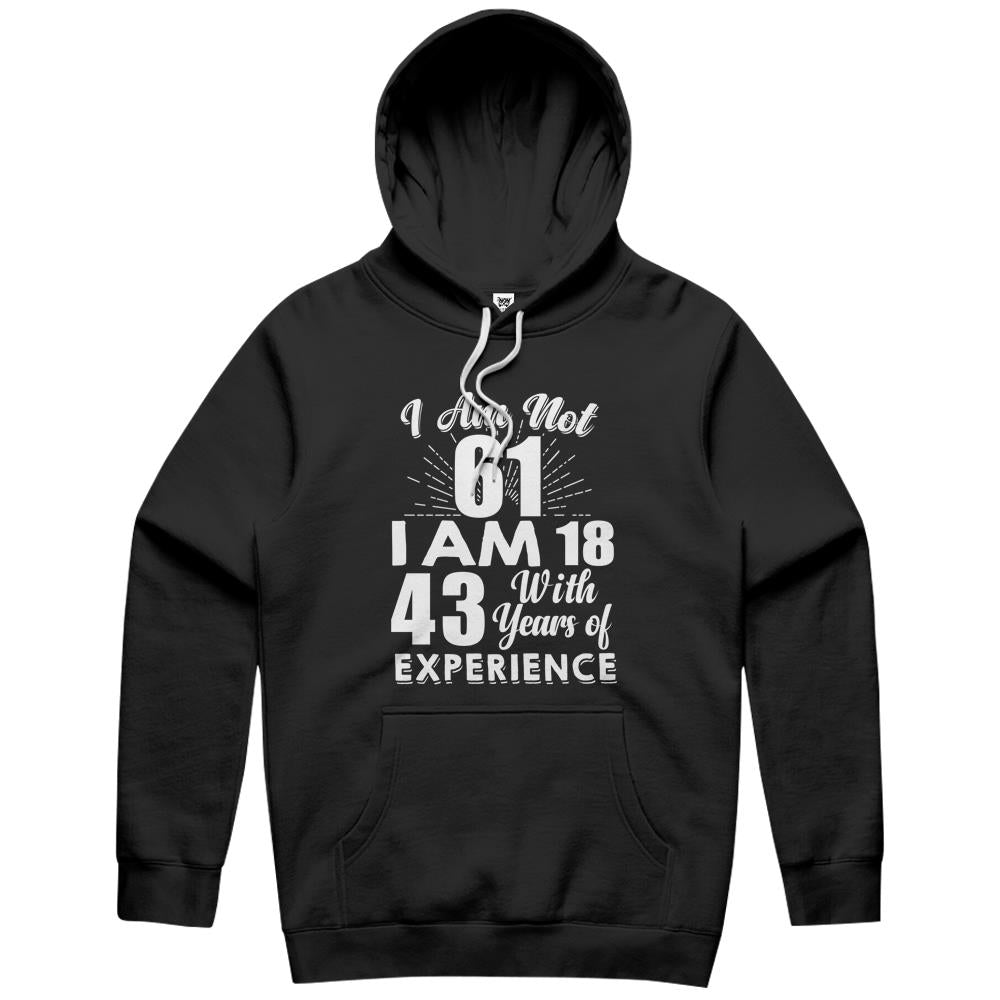 I Am 61 With Years Of Experience 61St Birthday Hoodie