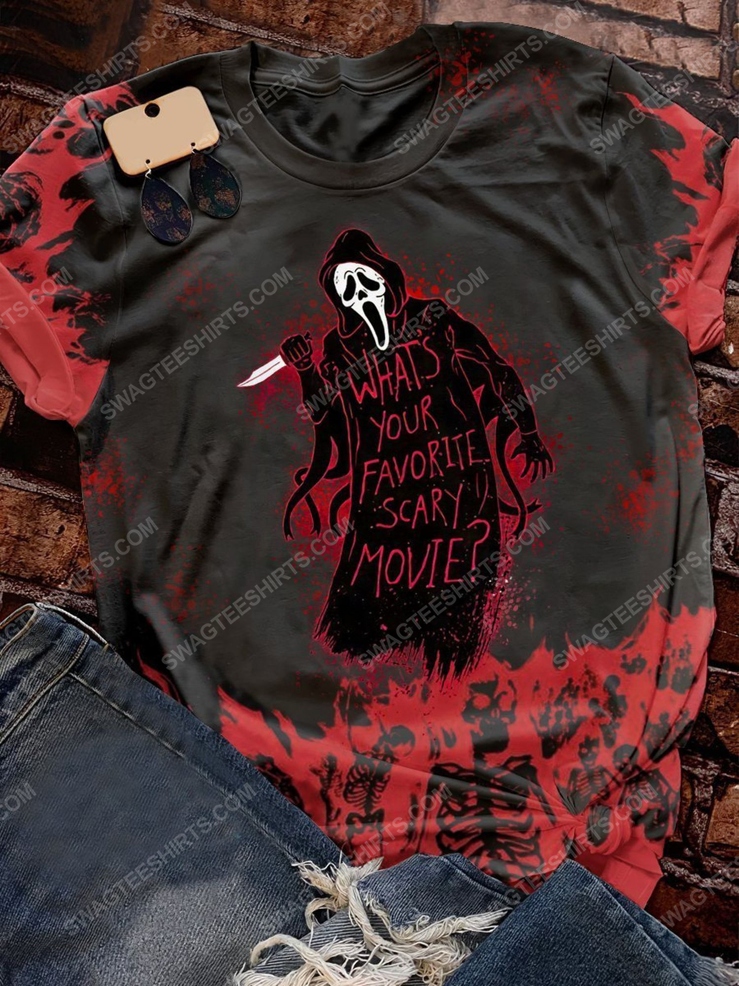 [Special Edition] Halloween What’S Your Favorite Scary Movie Screaming Movie Shirt – Maria (Halloween)