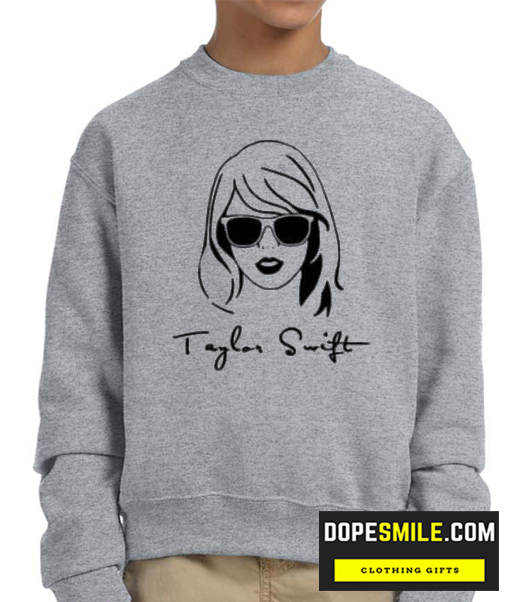 Taylor Swift heather grey cool Sweatshirt