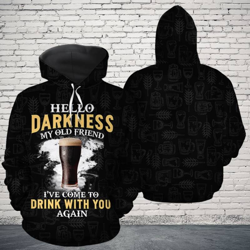 Black Beer H159114 - All Over Print Unisex Hoodie