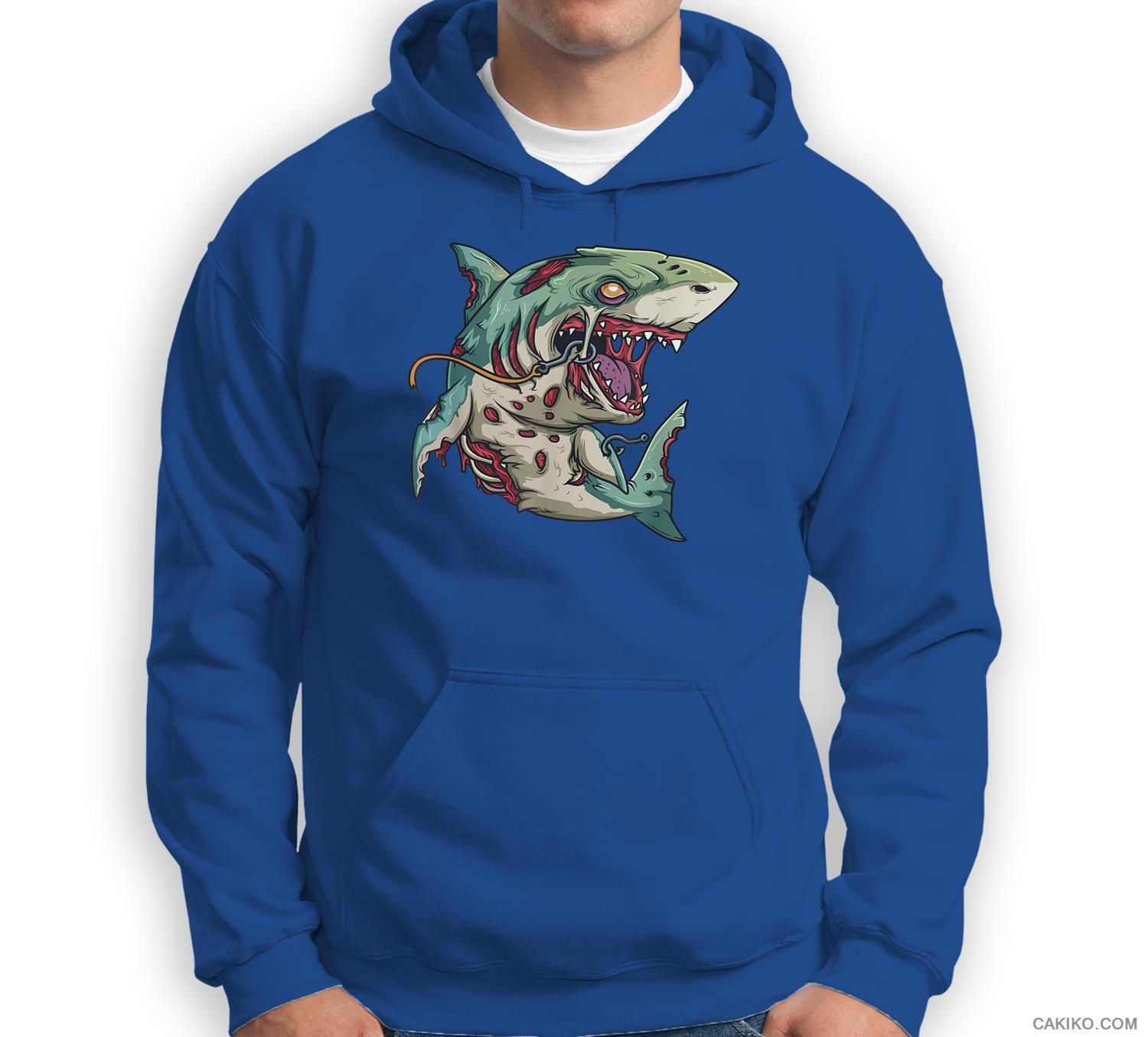 Zombie Shark Halloween Party Outfit Gift For Surfers Kids Sweatshirt & Hoodie