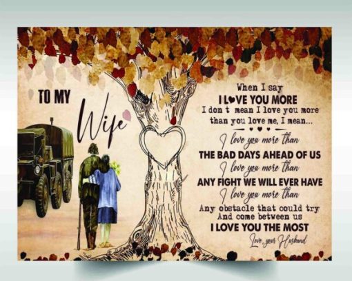 Sunflower Canvas Poster To My Wife I Did Not Marry You So I Could Live With You I Married You A Couple But Love Made Us Forever I Love You Farbic Poster