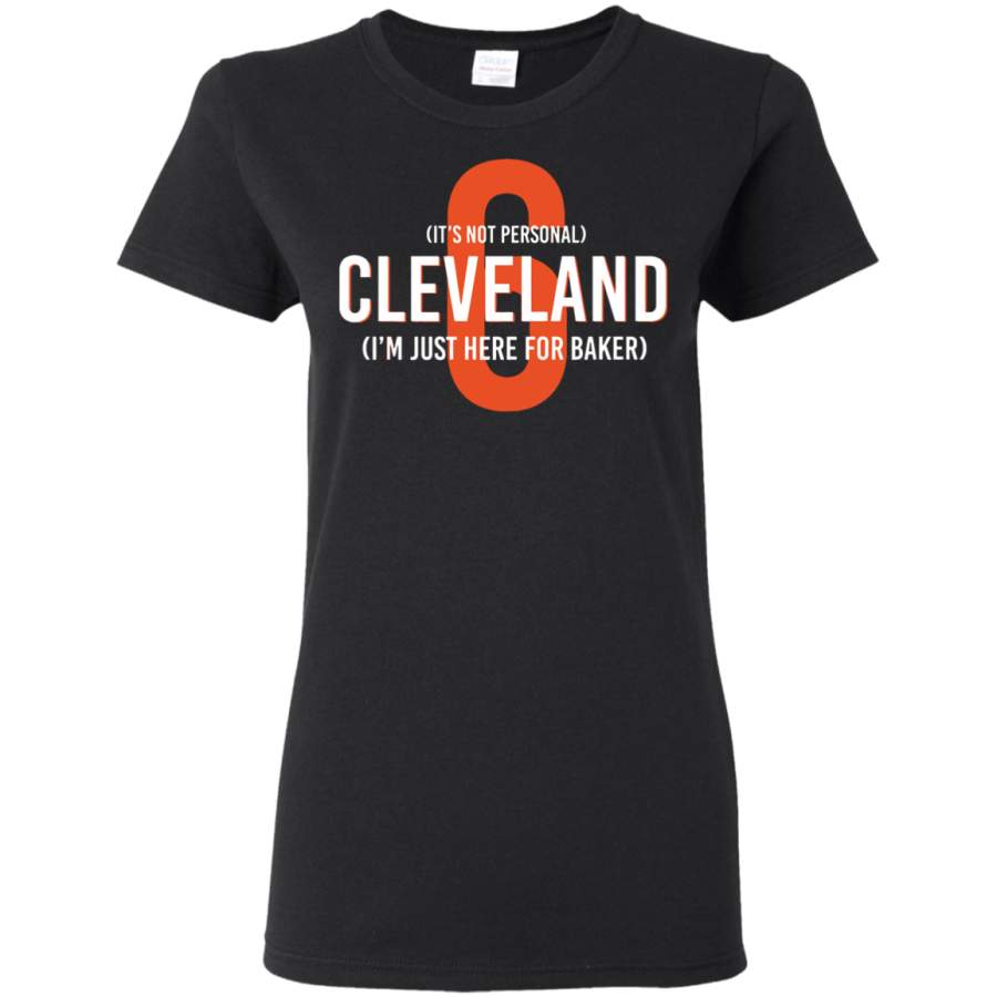 AGR Cleveland I’m Just Here For Baker Mayfield 6 Ladies Women T-Shirt