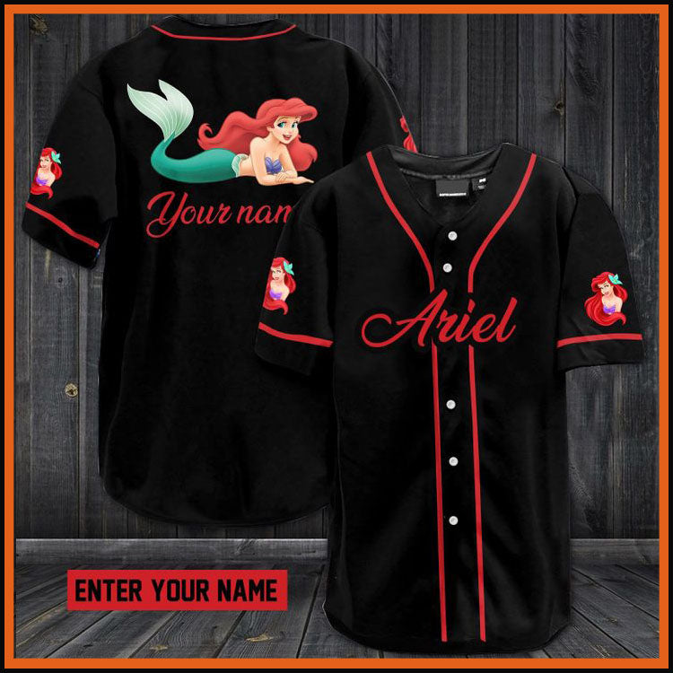 Ariel Custom Name Baseball Jersey