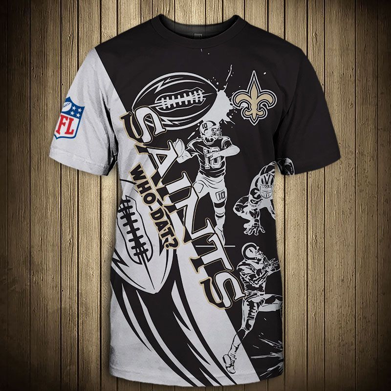 New Orleans Saints T-Shirt Graphic Cartoon Player Gift S