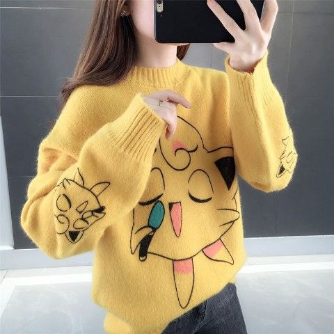 Woman Sweaters Chandails Women’s Sweater Autumn Winter Loose Fashion Inner Match Sweater Outerwear Top alx