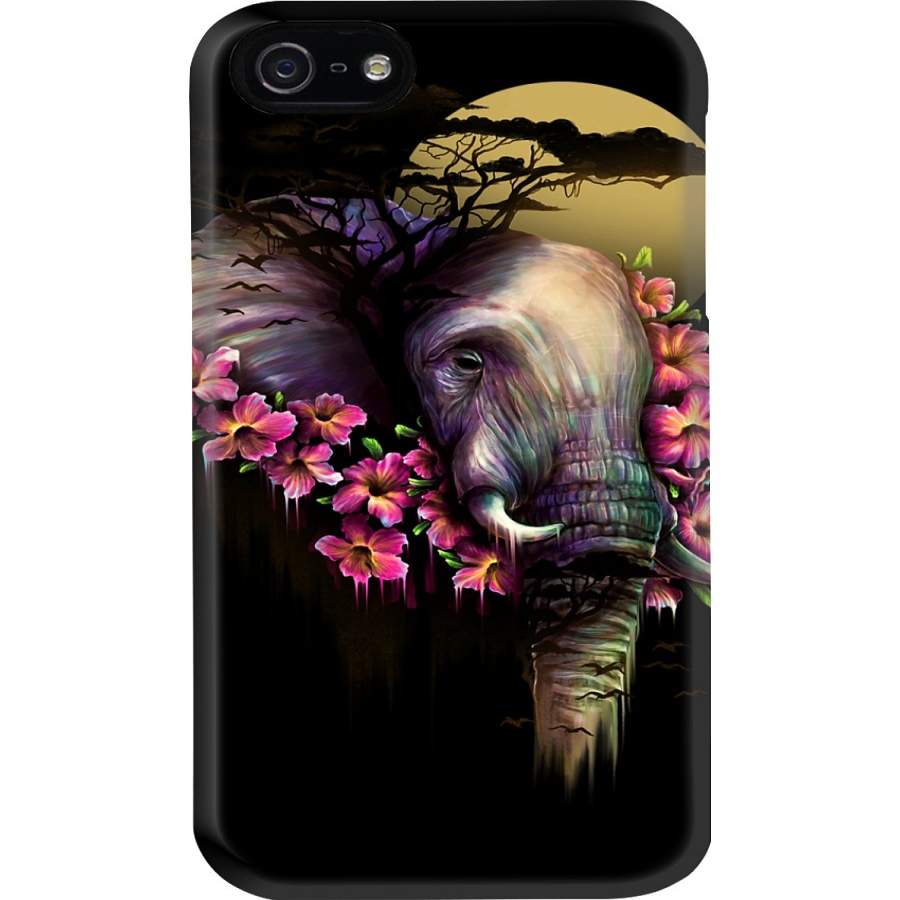 I Love Elephant Beautiful Flower Gift Phone case