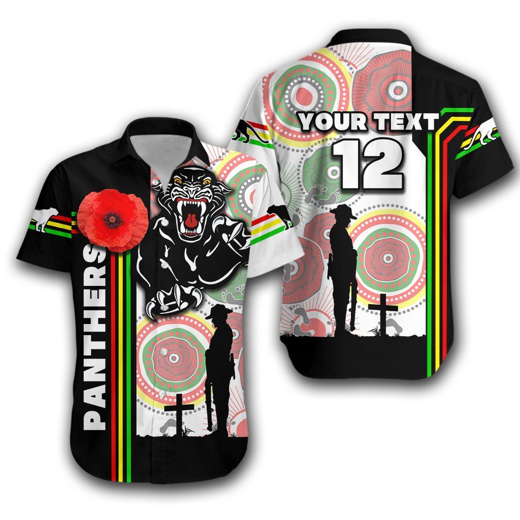 Penrith Panthers Hawaiian Shirt Anzac Day power Style Th12