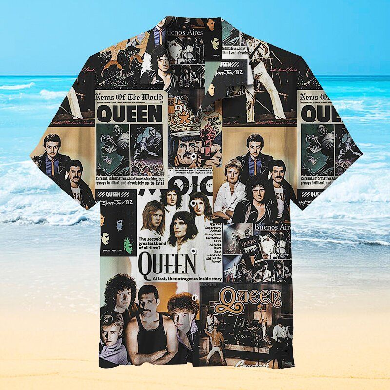 Queen Band 01 For Man And Woman Print Short Sleeve Hawaii Shirt Dh Ha101978