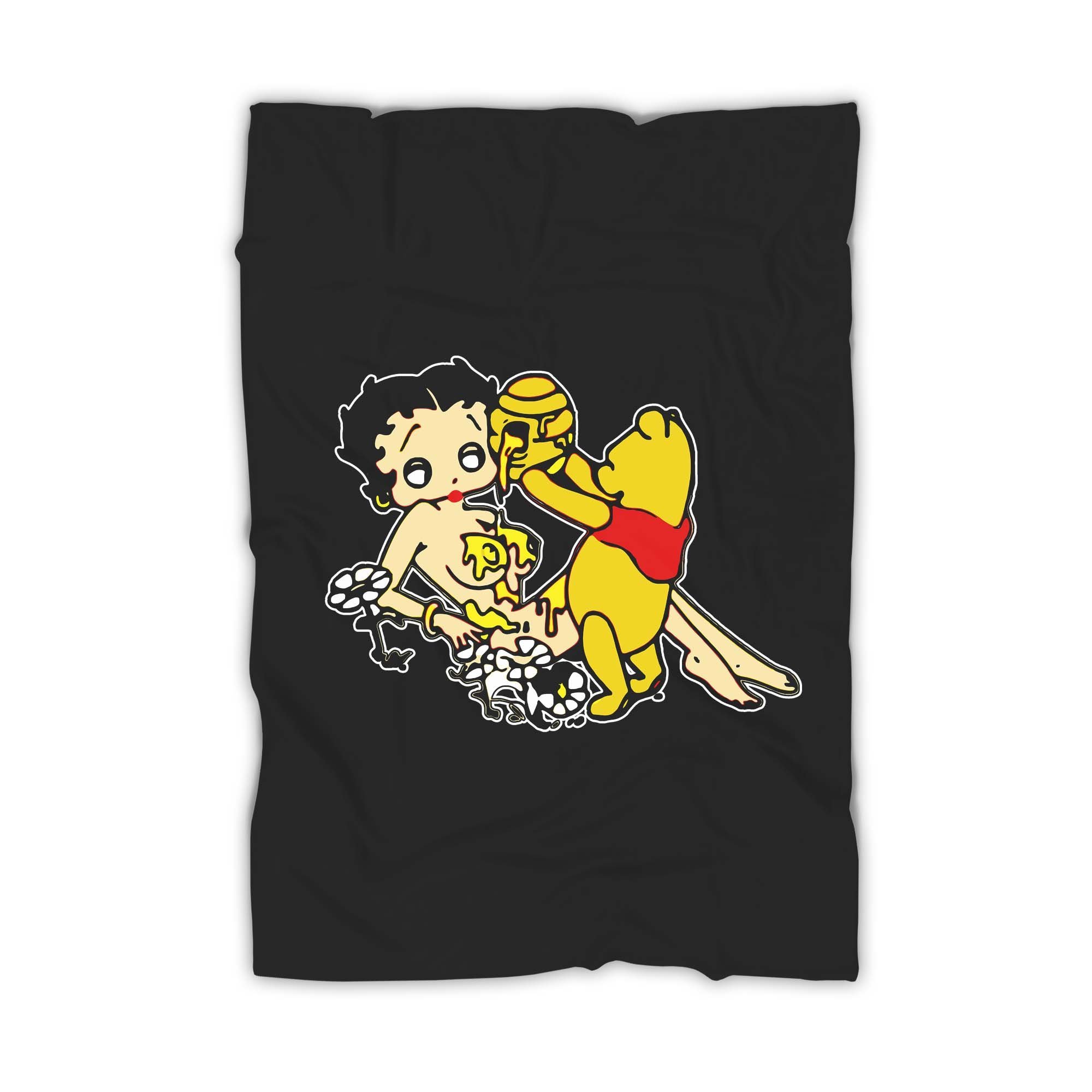 Betty Boop Winnie Pooh Honey Blanket