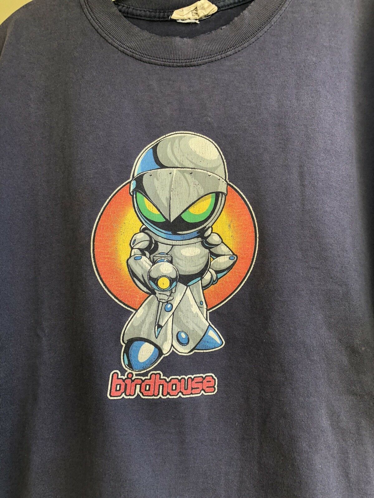 Vintage 90S Birdhouse Skateboards Roboshirt Hook Ups World Industries