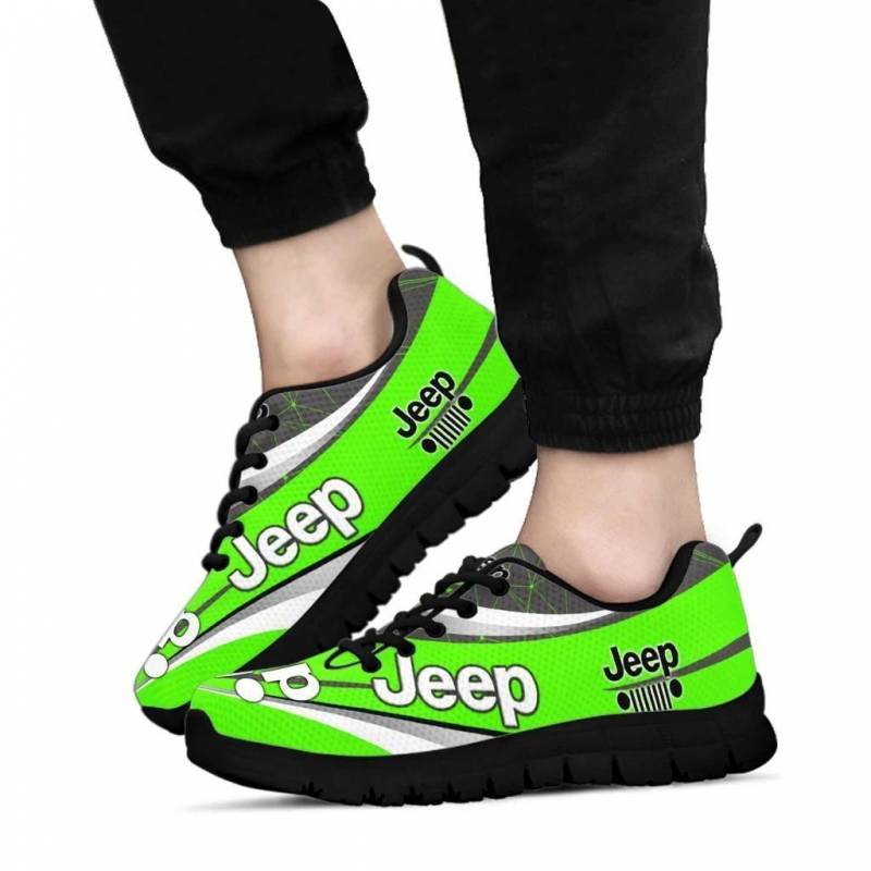 3D Printed Jeep- BDA Sneakers Ver1 For Men & Women (Green)