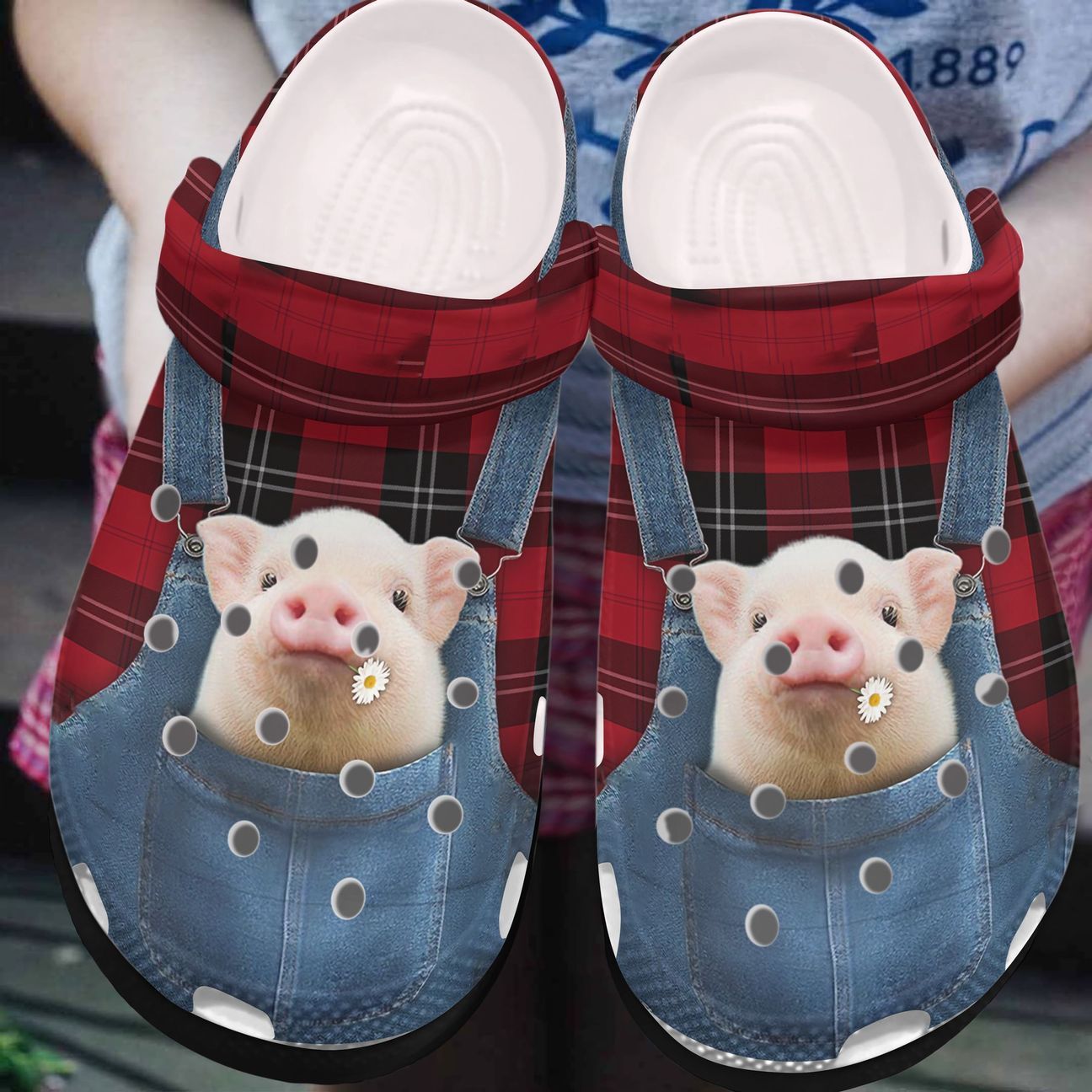 Pig Personalized Clog, Custom Name, Text, Color, Number Fashion Style For Women, Men, Kid, Print 3D I Am Fond Of Pigs