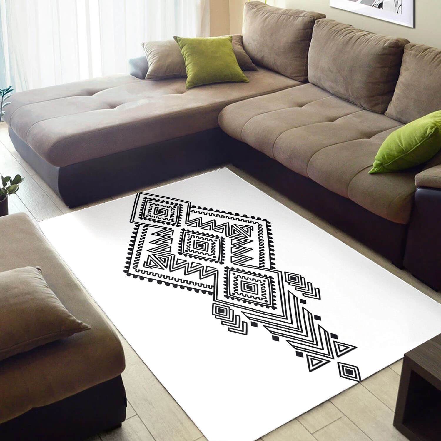 Trendy African Style Rugs Modern Natural Hair Afrocentric Pattern Art African Carpet African House Decor WBG3661