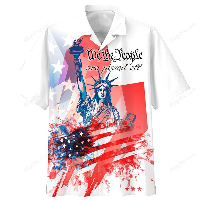 3D Hawaiian Shirt, Hoodie, Zip Hoodie, Hoodie Dress, Sweatshirt Statue Of Liberty Happy Independence Day Usa All Over Print