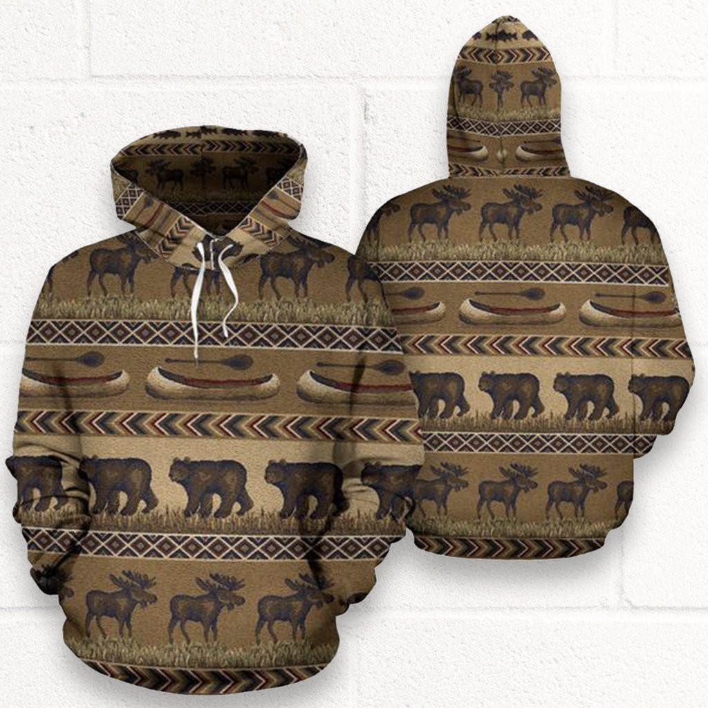 Canada Hoodie -Rustic 3D All Over Printed For Men And Women Pl