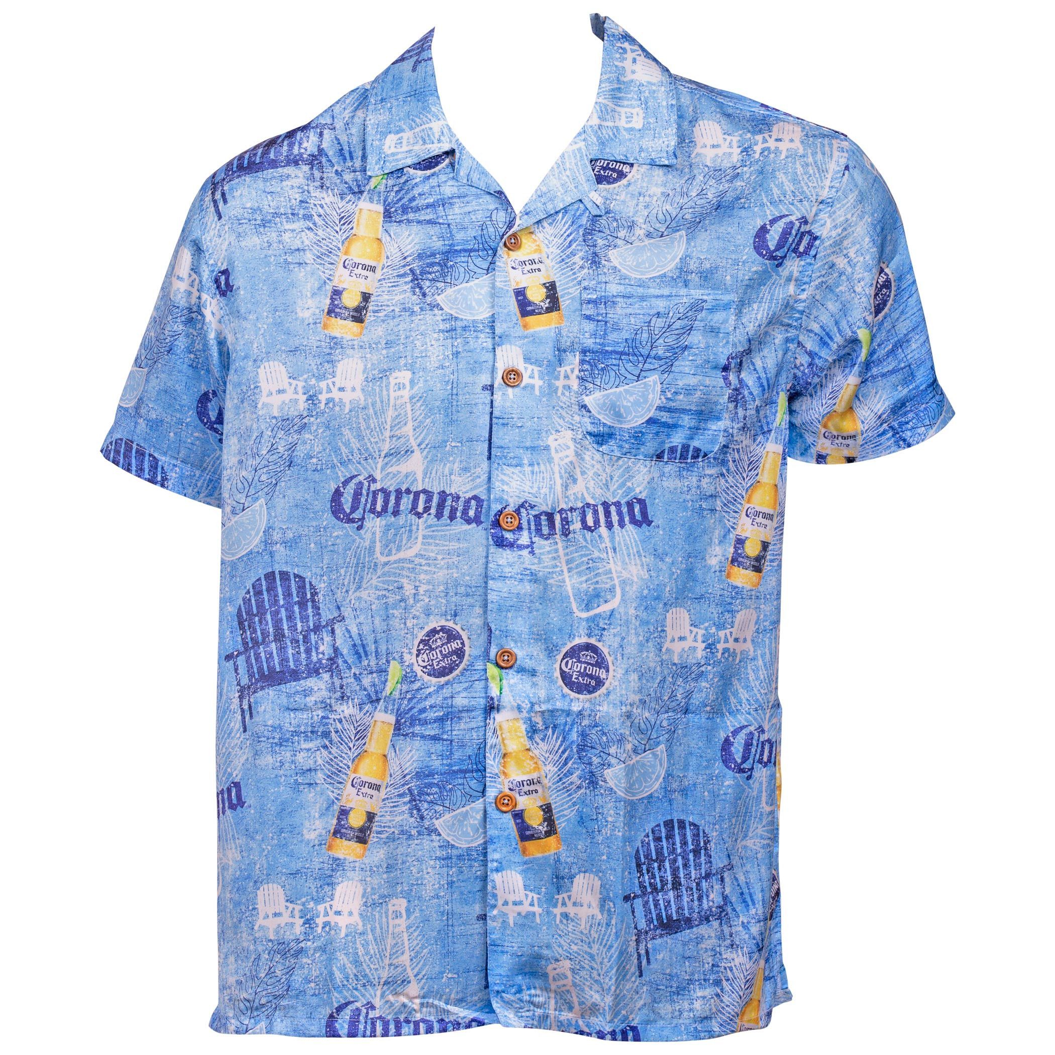 Corona Extra Blue Hawaiian Shirt