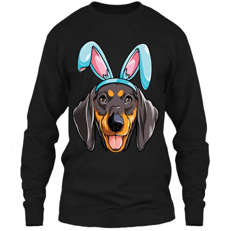 Easter Bunny Dachshund T shirt Dog Boys Girl Kids Men Women LS Ultra Cotton Tshirt