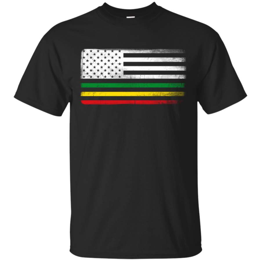 AGR African American Flag – Rasta Reggae T-Shirt