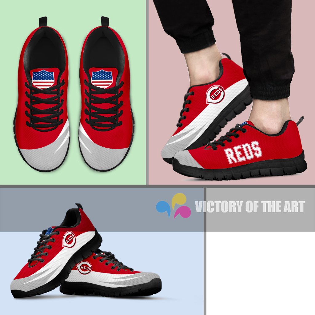 Special Gift Logo Cincinnati Reds Sneakers