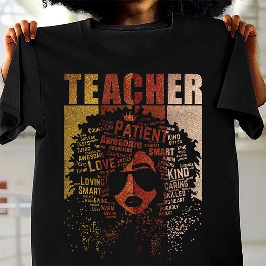 Teacher Patient Awesome Kind Love Black Girl African Standard/Premium T-Shirt