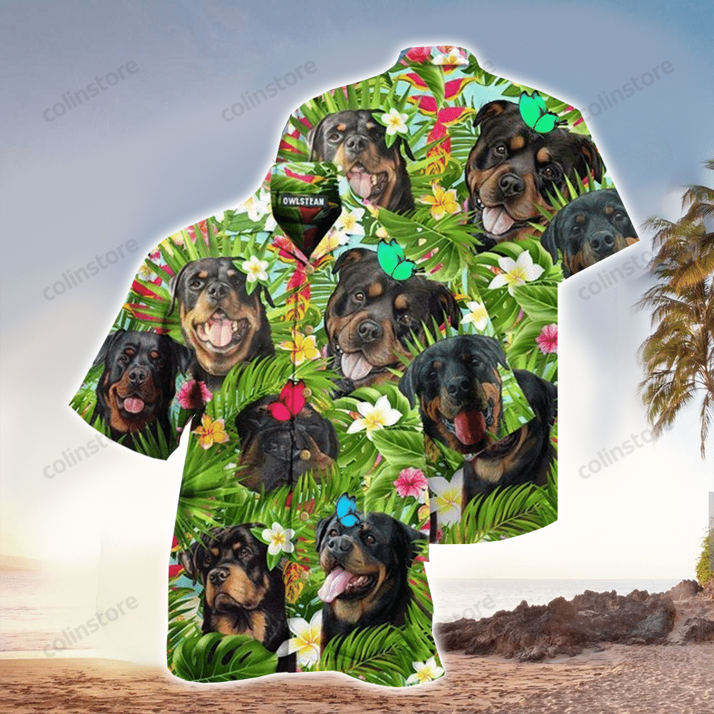 Dog Happy Summer With Rottweiler Edition Hawaii Shirt Aloha Ha105681