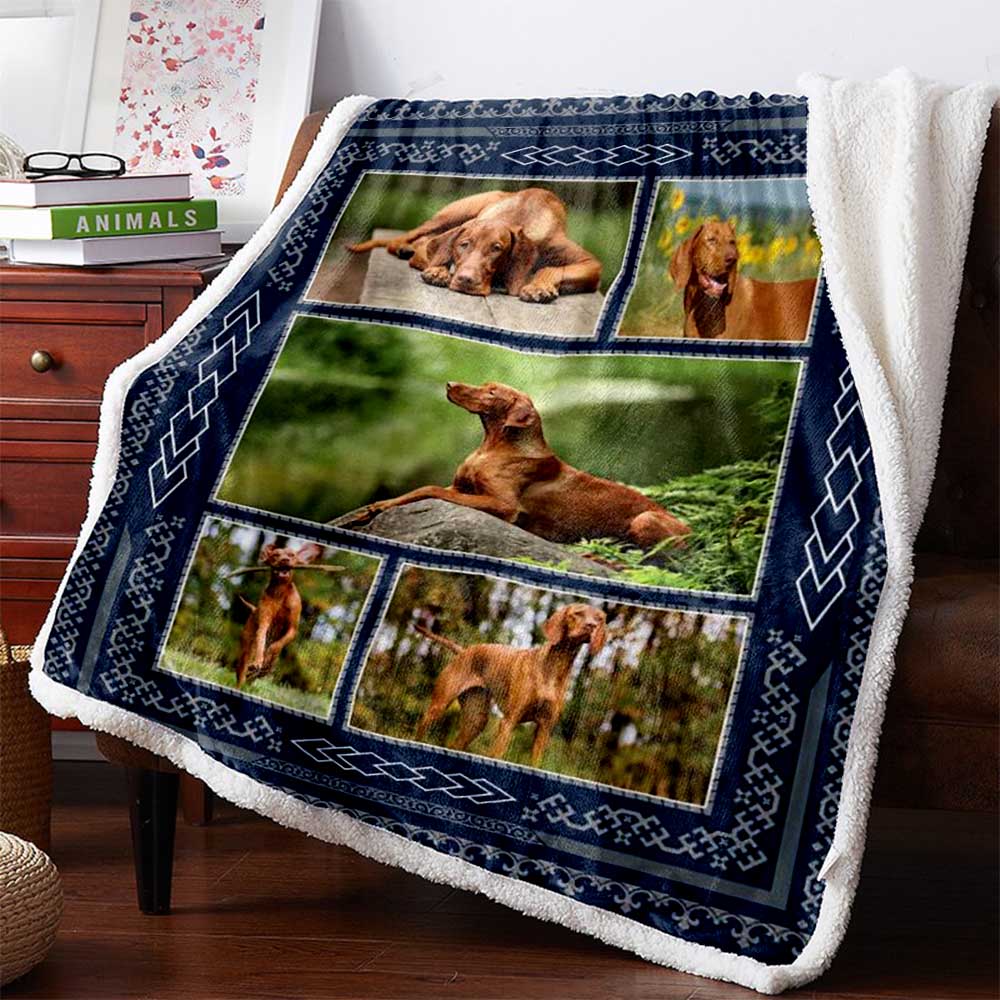 Vizsla 3D Custom Personalized Premium Fleece Blanket