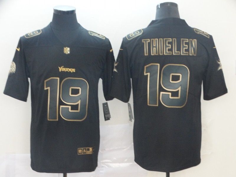 Adam Thielen #19 Minnesota Vikings NFL Explosion Legendary Gold Black Jersey