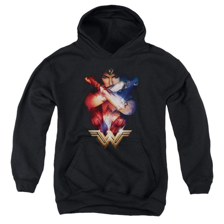 Wonder Woman Arms Crossed Youth Hoodie (Ages 8-12)