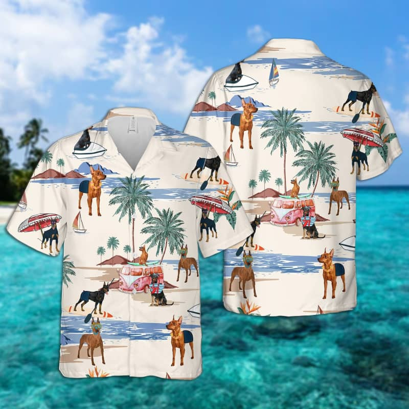 Felacia German Pinscher Summer Beach Hawaii Shirt Ha53220