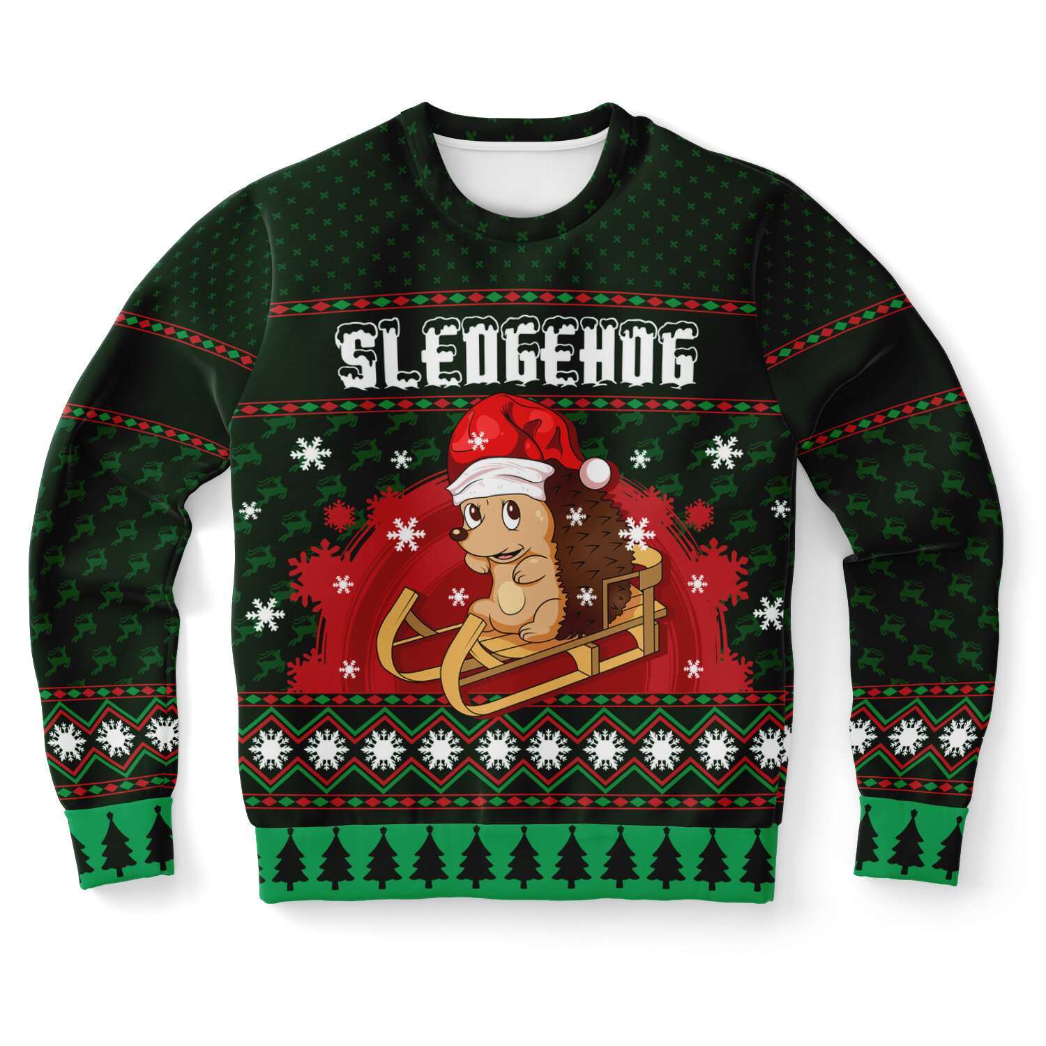 Sledgehog Ugly Christmas Sweater