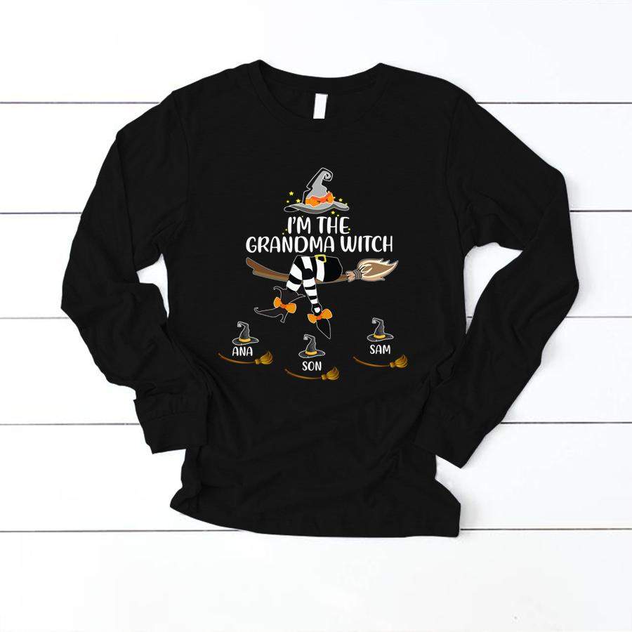 PERSONALIZED I’M THE GRANDMA WITCH KIDS NAMES SHIRT