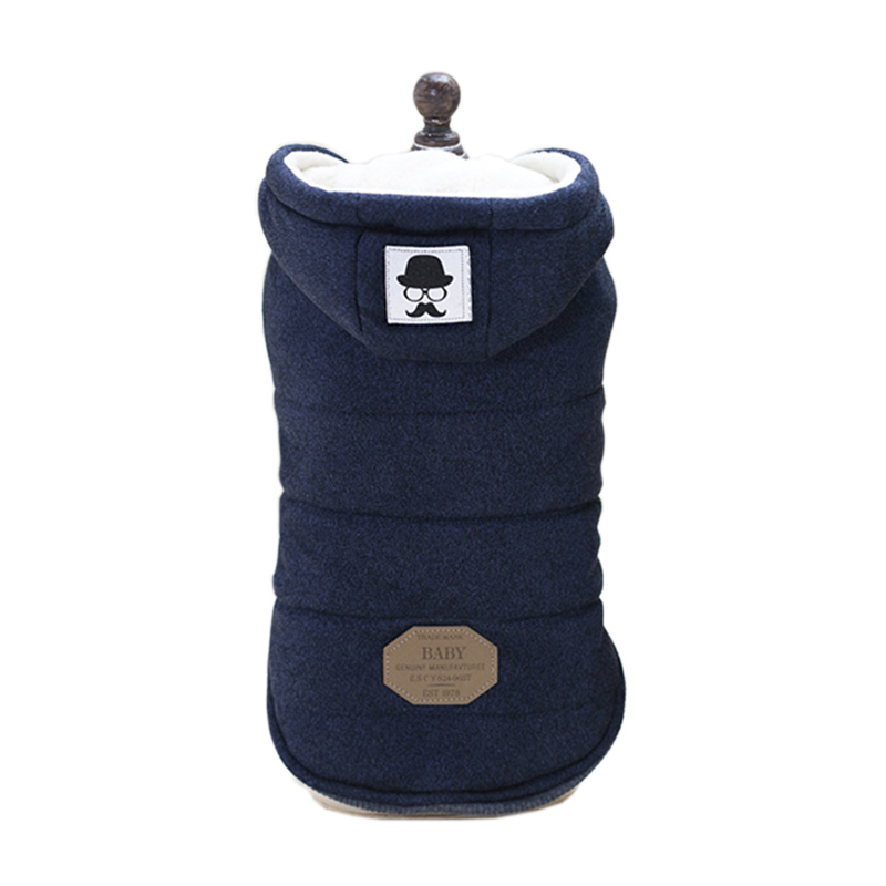 Cotton Pet Dog Clothes for Small Dogs Winter Warm Dog Hooded Coat Jackets Chihuahua Pug Outfits Puppy Cat Clothing Pets Products alx