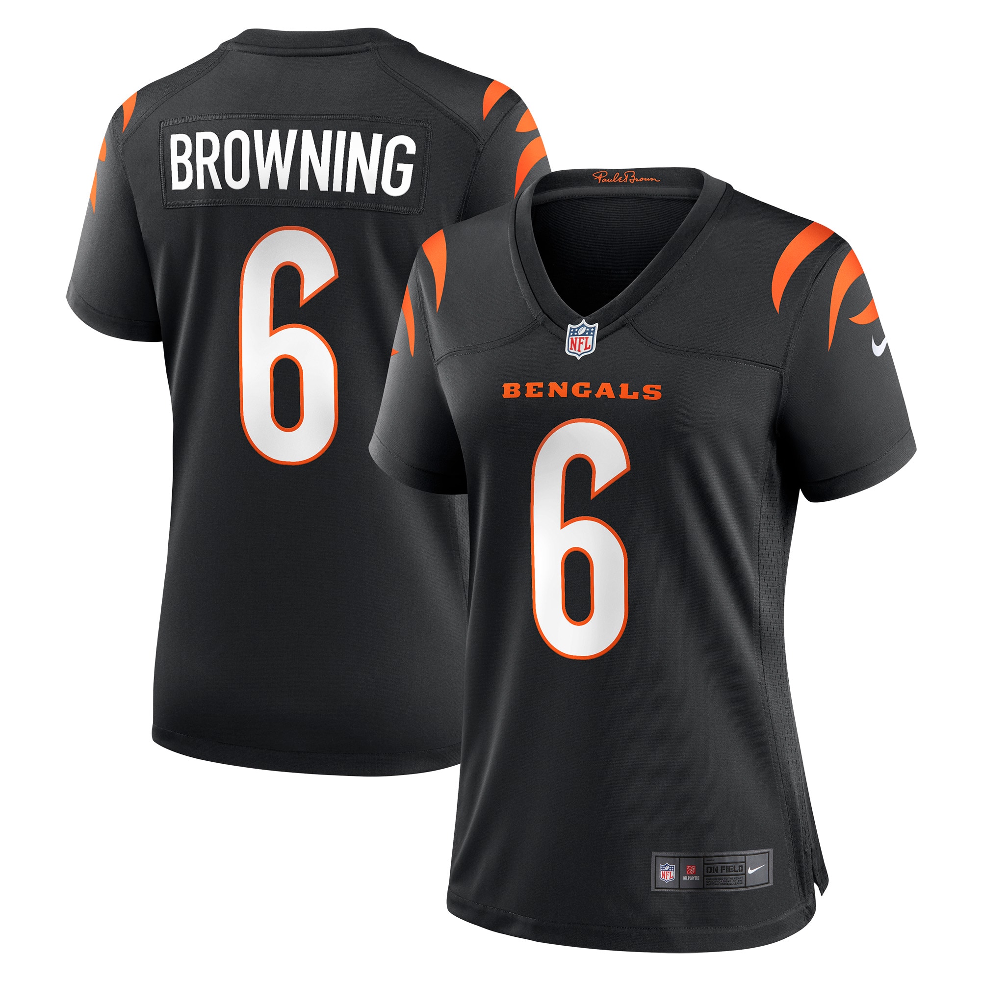 Women’s Cincinnati Bengals Jake Browning Black Game Jersey