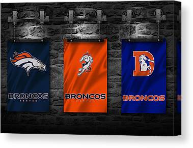 57 Denver Broncos Joe Hamilton Canvas Print