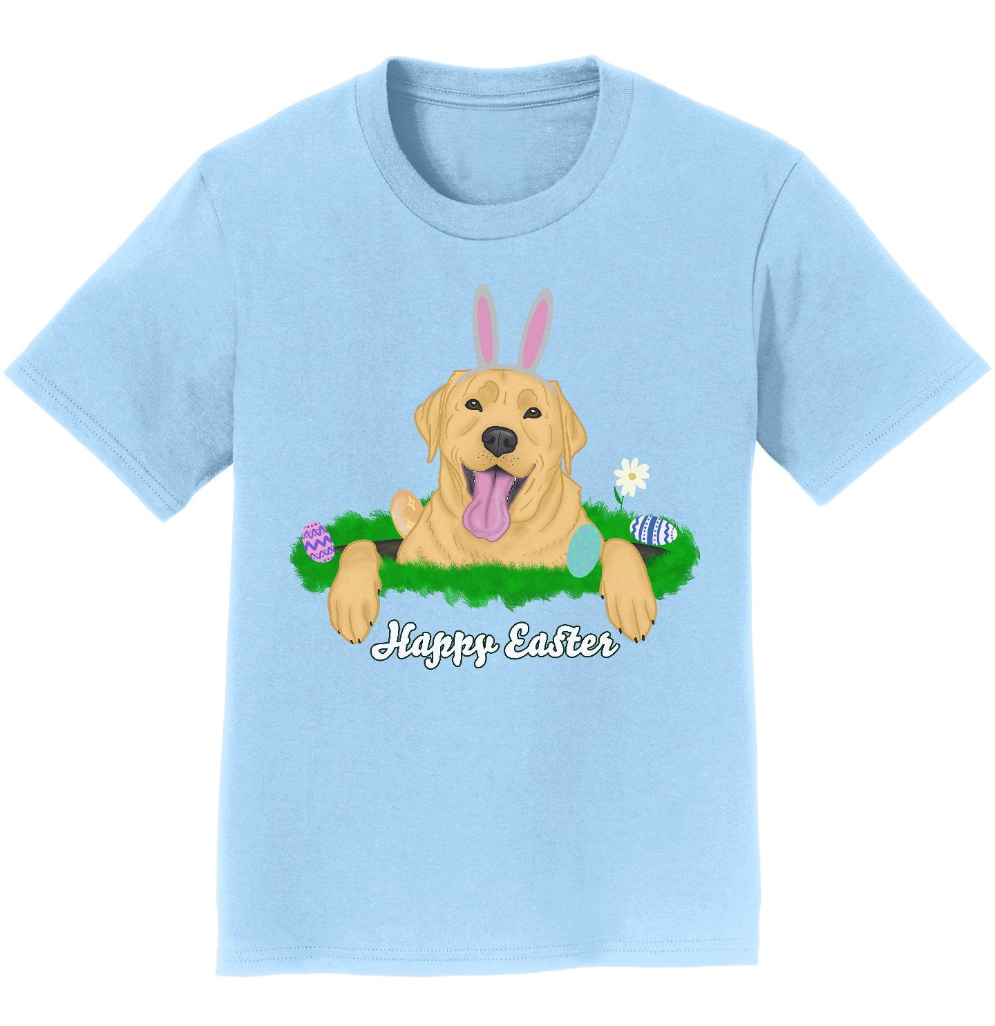 Rabbit Hole Yellow Labrador  – Kids’ Unisex T-Shirt