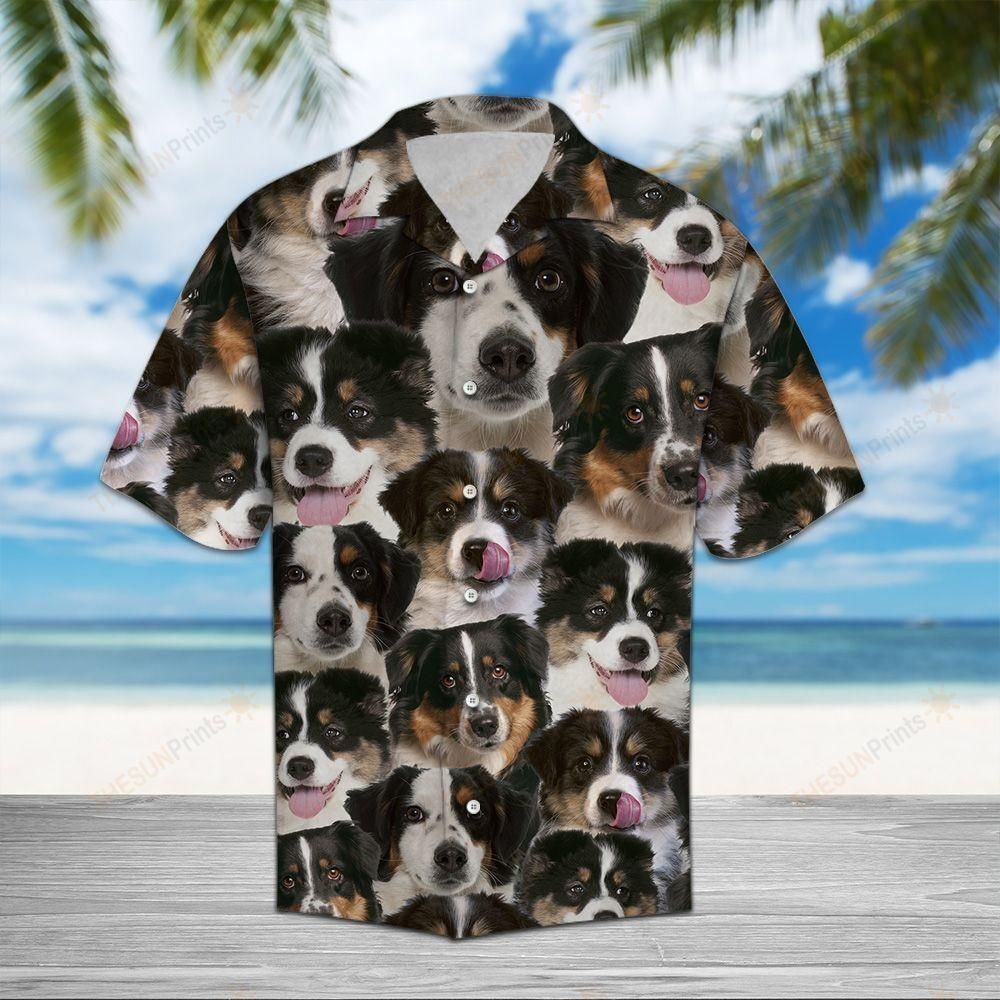 Miniature Australian Shepherd Awesome Hawaiian Shirt Ha46412